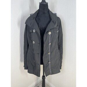 Hurley Womens Black Hooded Jacket L Polyester